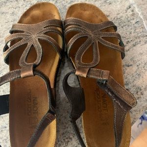 bronze sandals